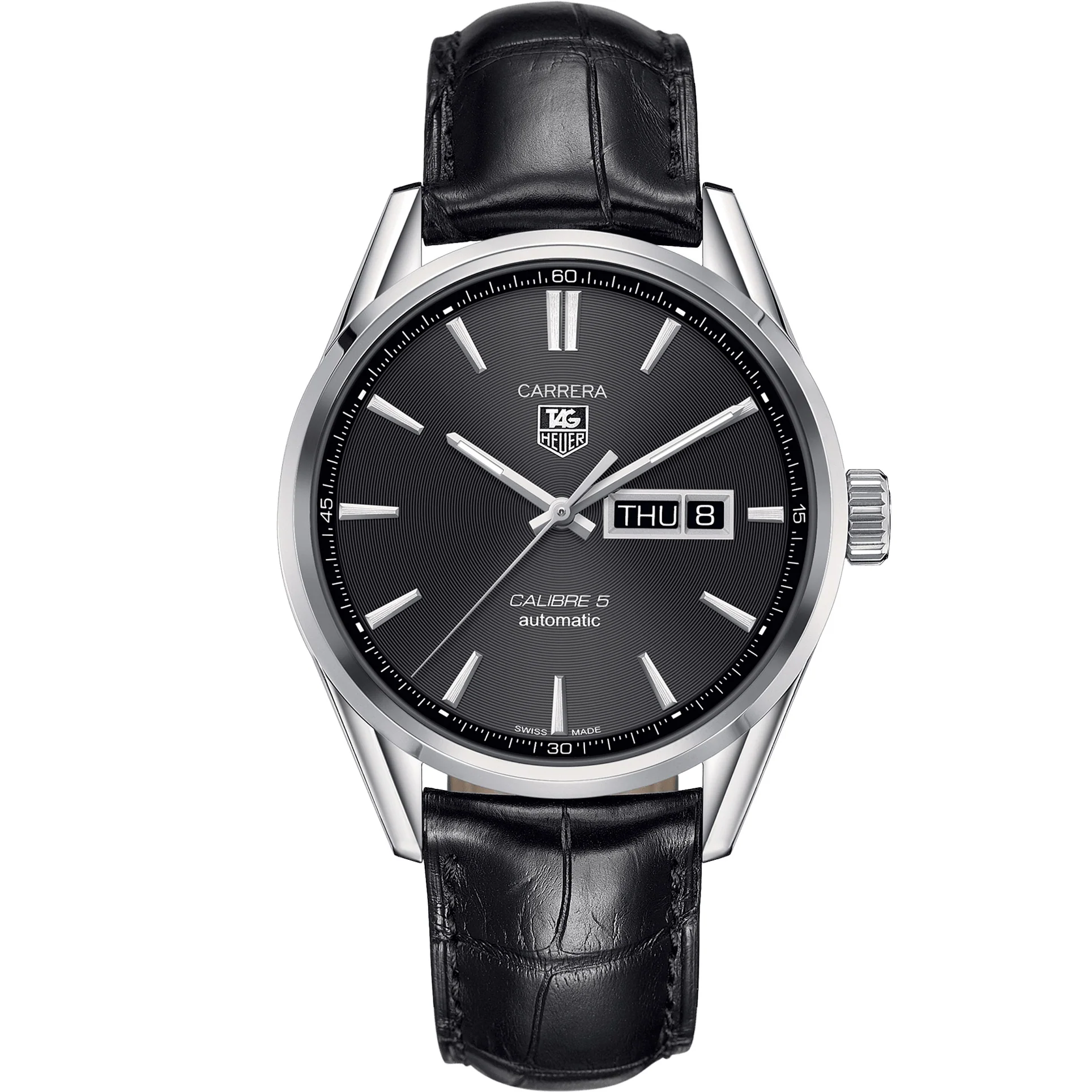 TAG Heuer Carrera Calibre 5 Day-Date, miesten rannekello WAR201A.FC6266