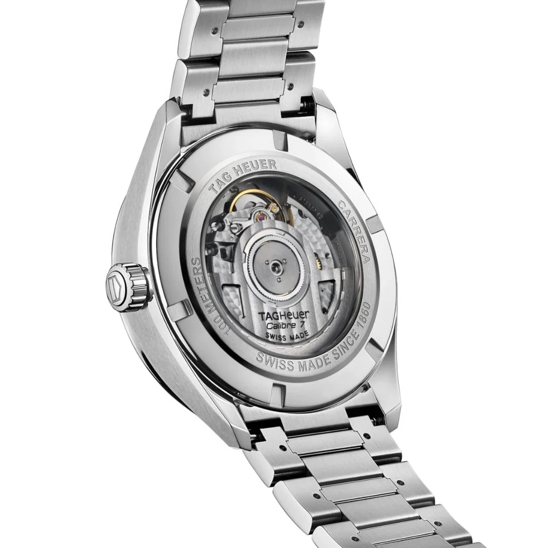 TAG Heuer Carrera Calibre 7 Twin Time, miesten rannekello WBN201A.BA0640 - Image 3