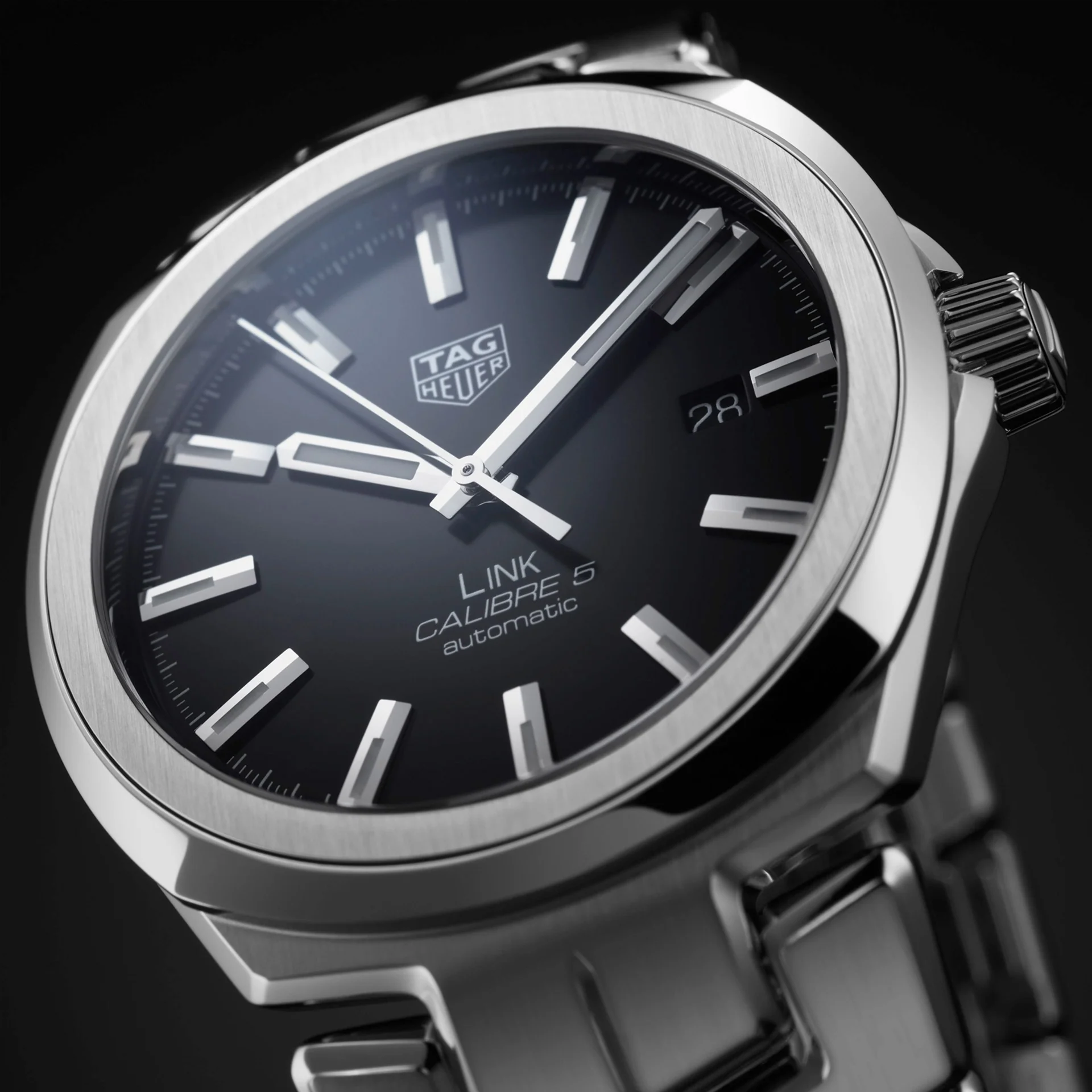 TAG Heuer Link Calibre 5 Automatic, miesten rannekello WBC2110.BA0603 - Image 2