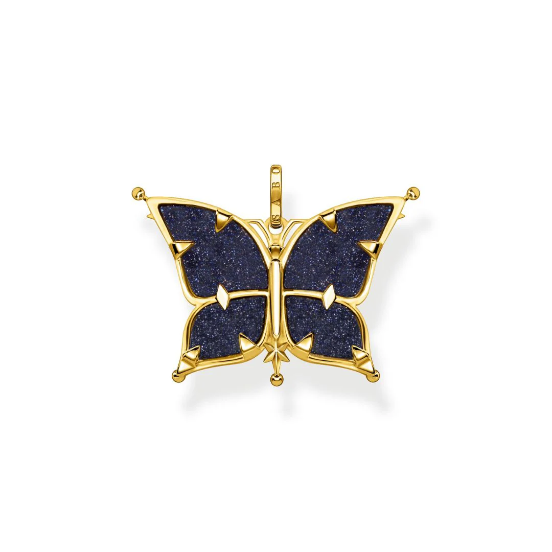 Thomas Sabo Butterfly Star & Moon riipus, kullattua hopeaa, PE929-963-7 - Image 3