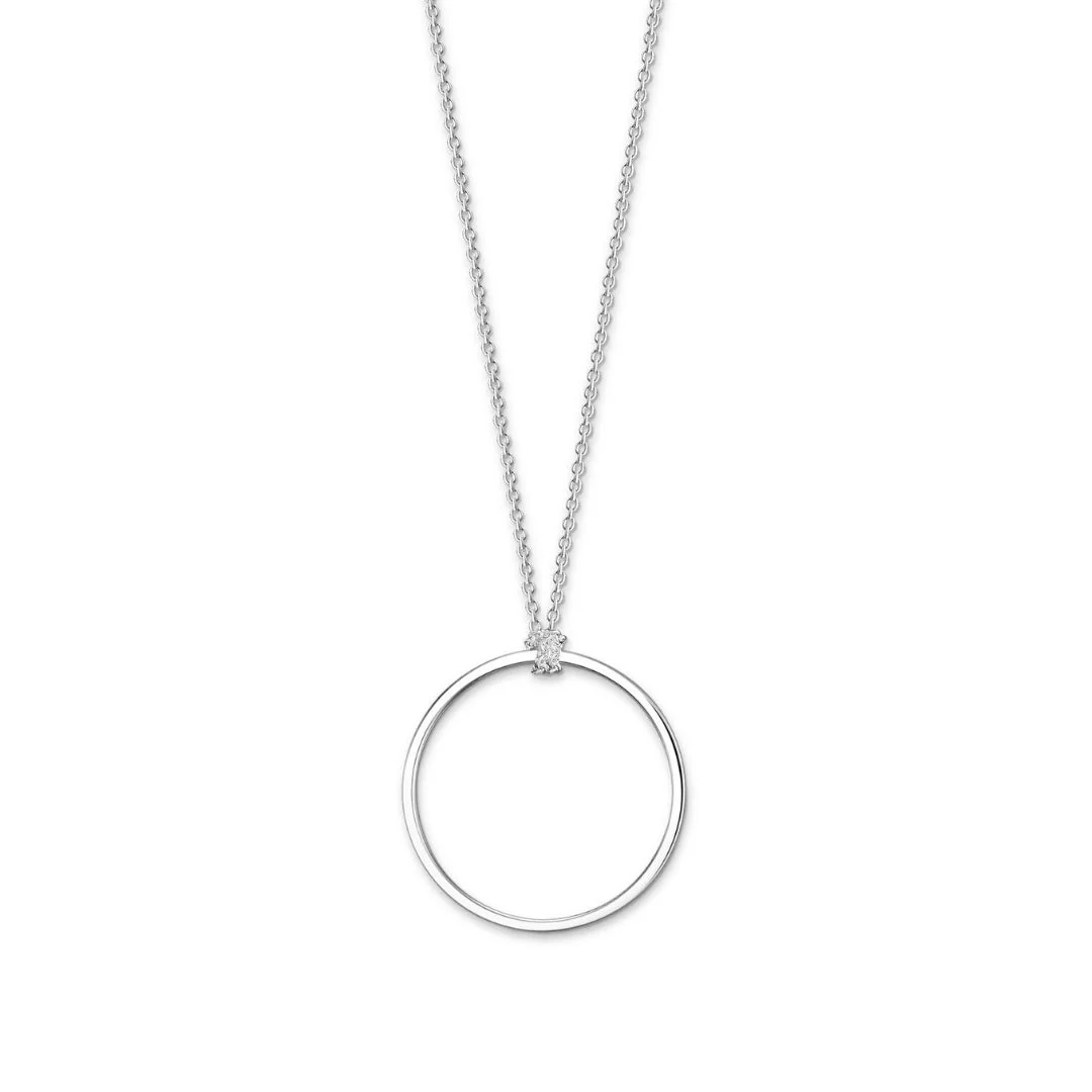 Thomas Sabo Charm Circle kaulakoru, hopeaa, X0252-001-21