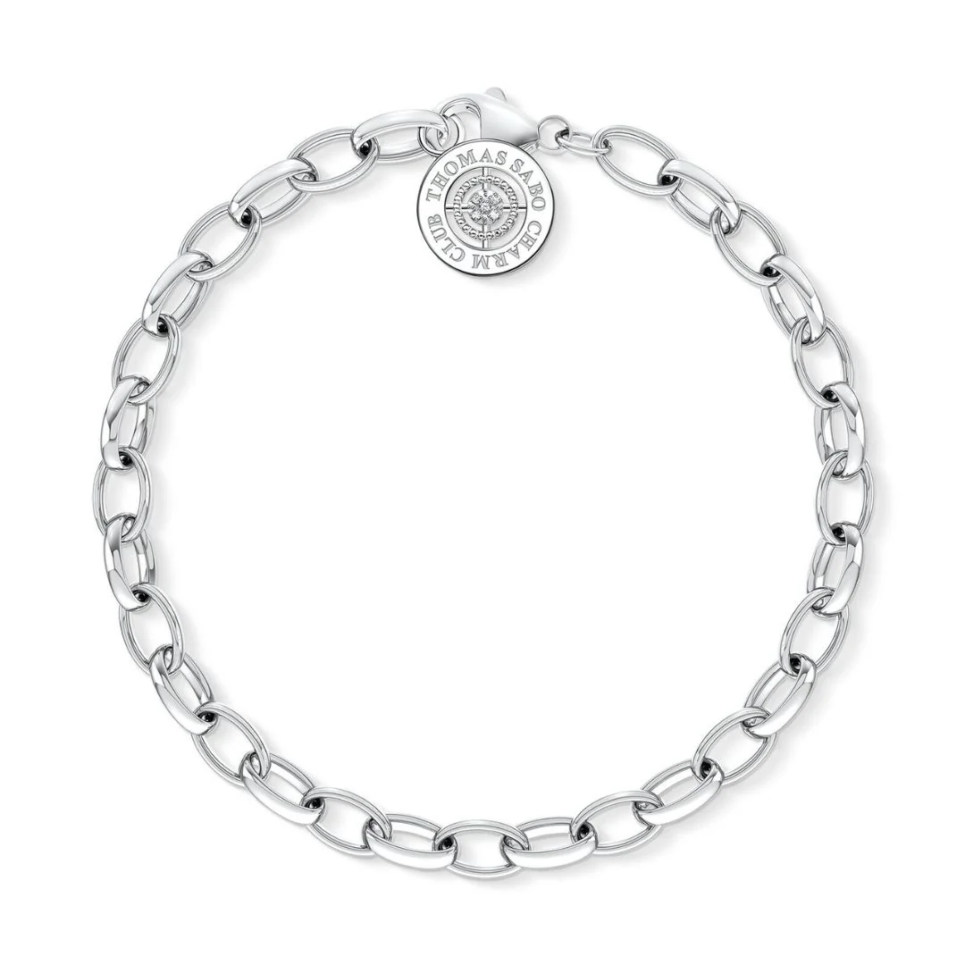 Thomas Sabo Charm timanttirannekoru, hopeaa, DCX0001-725-14
