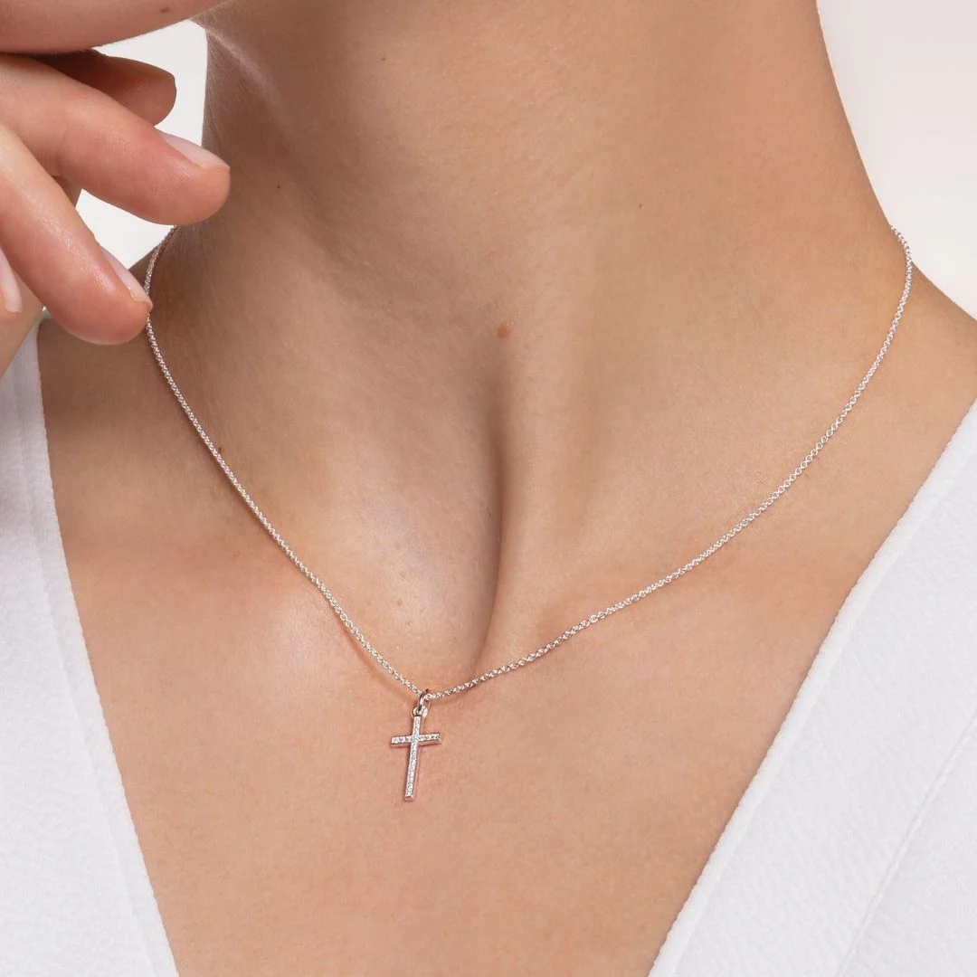 Thomas Sabo Cross kaulakoru, hopeaa, KE2043-051-14 - Image 2