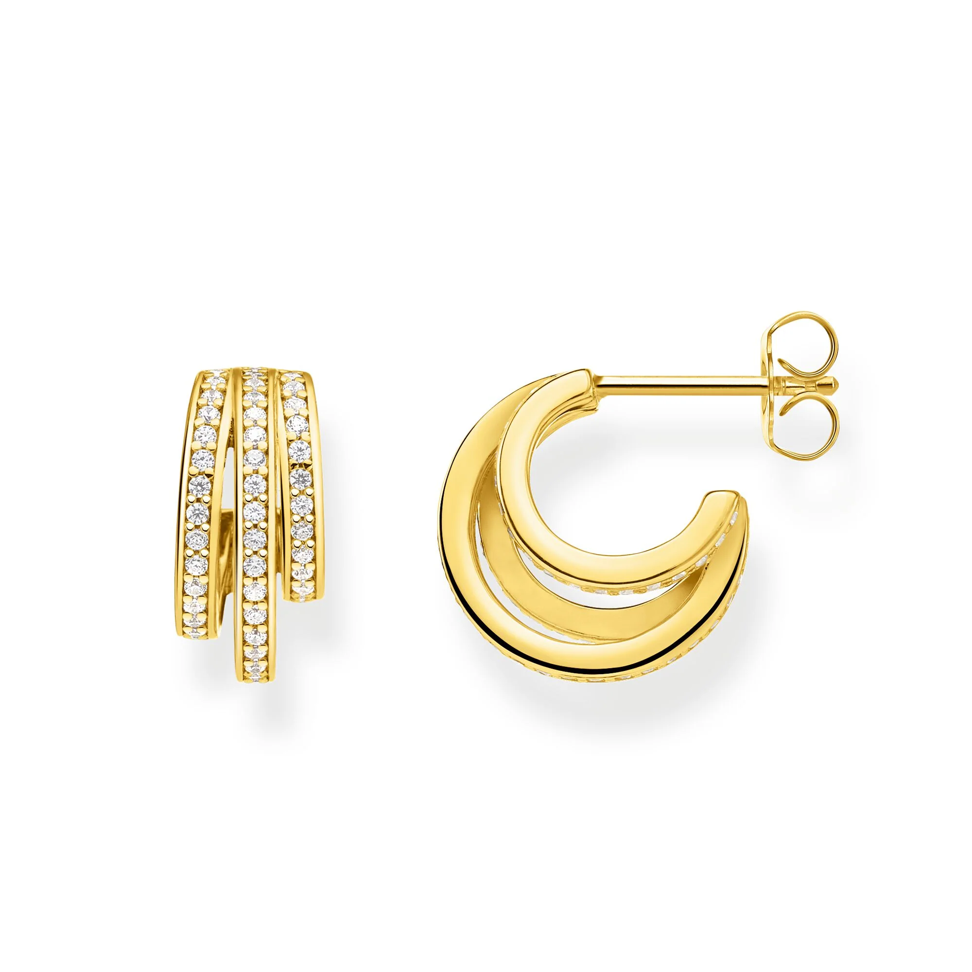 Thomas Sabo Hoop korvakorut, keltakullatut