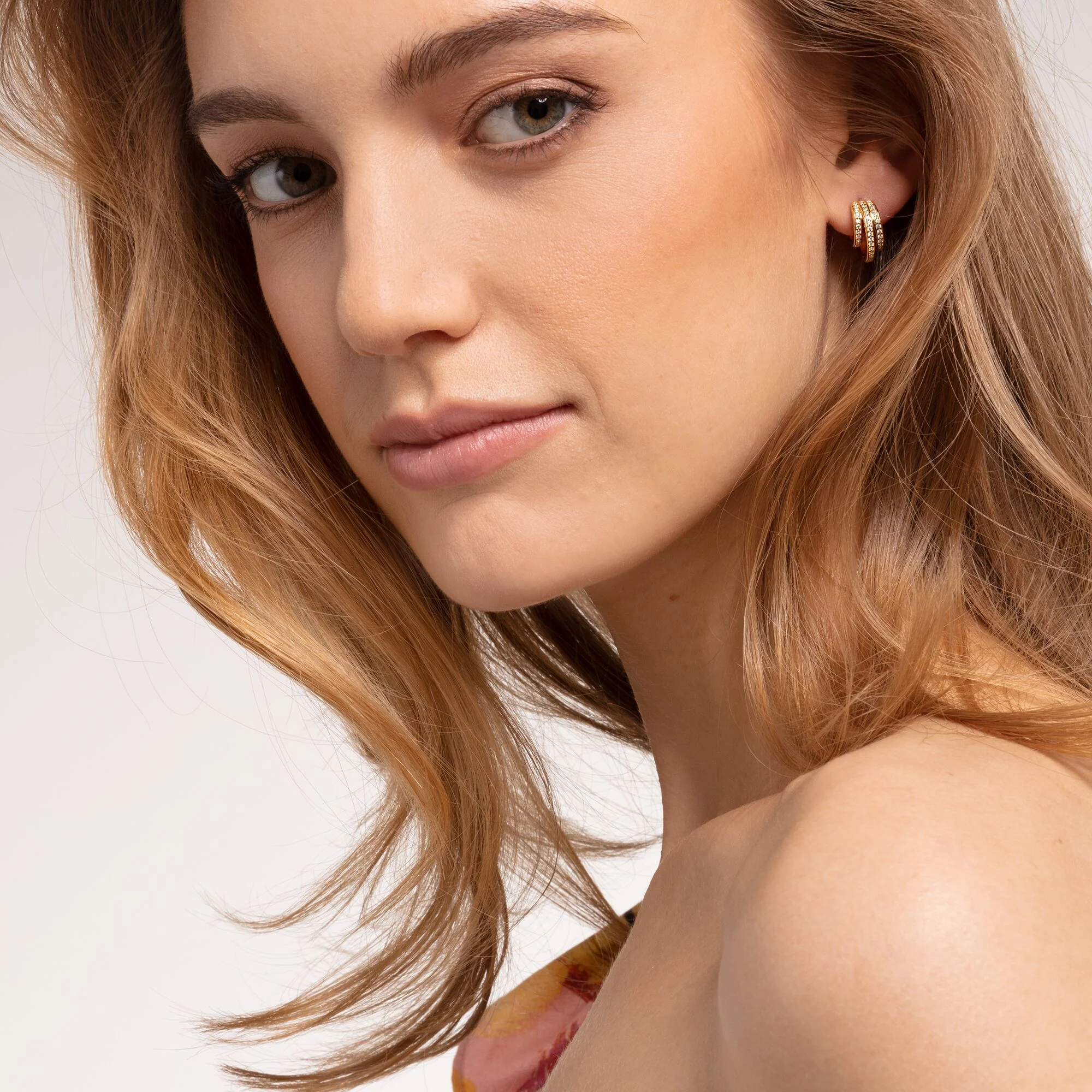 Thomas Sabo Hoop korvakorut, keltakullatut - Image 2