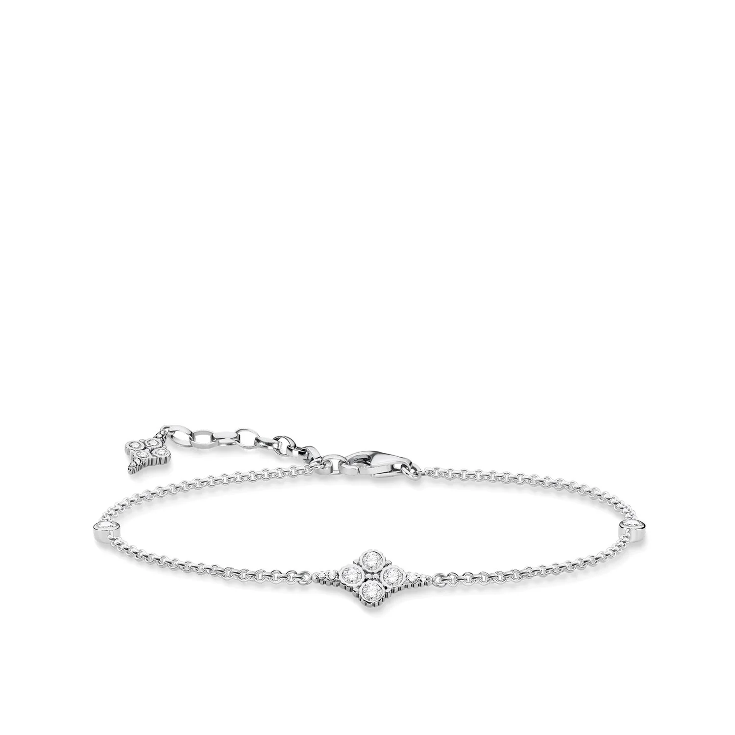 Thomas Sabo Royalty White hopearannekoru