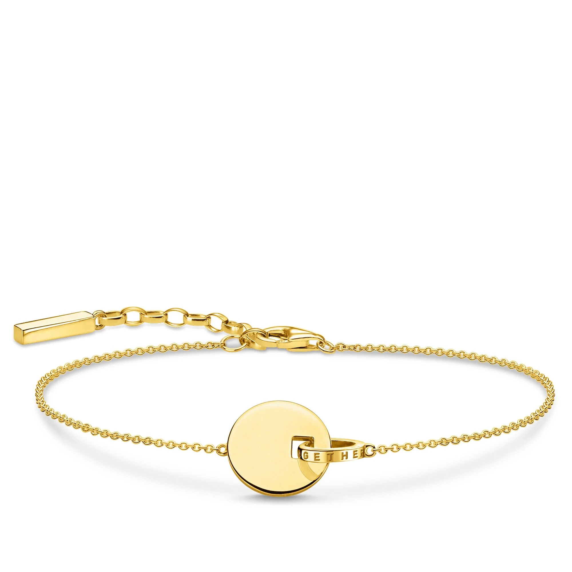 Thomas Sabo Together Coin rannekoru, keltakullattu