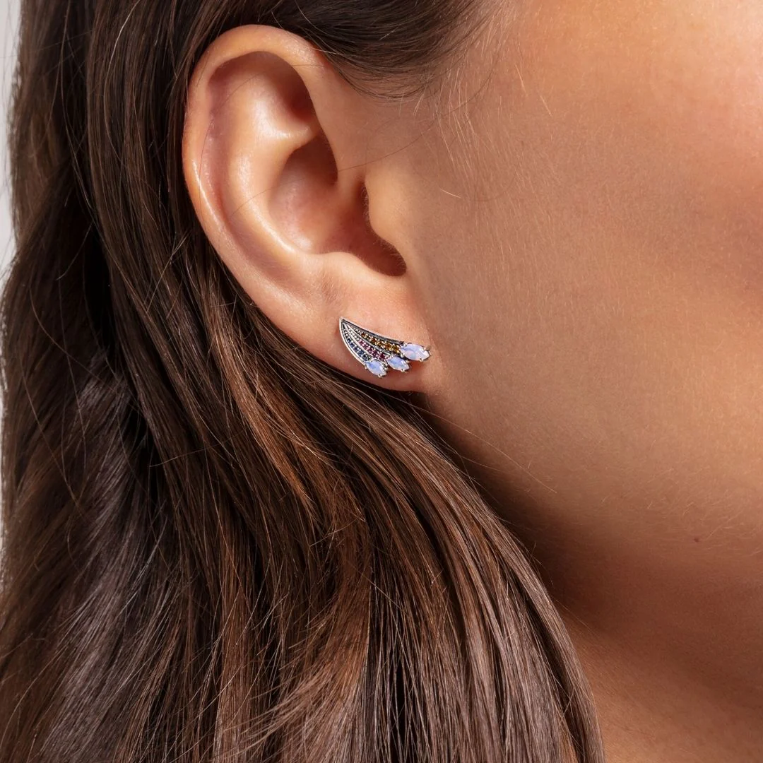 Thomas Sabo Hummingbird Wing korvakorut, hopeaa, H2101-348-7 - Image 2