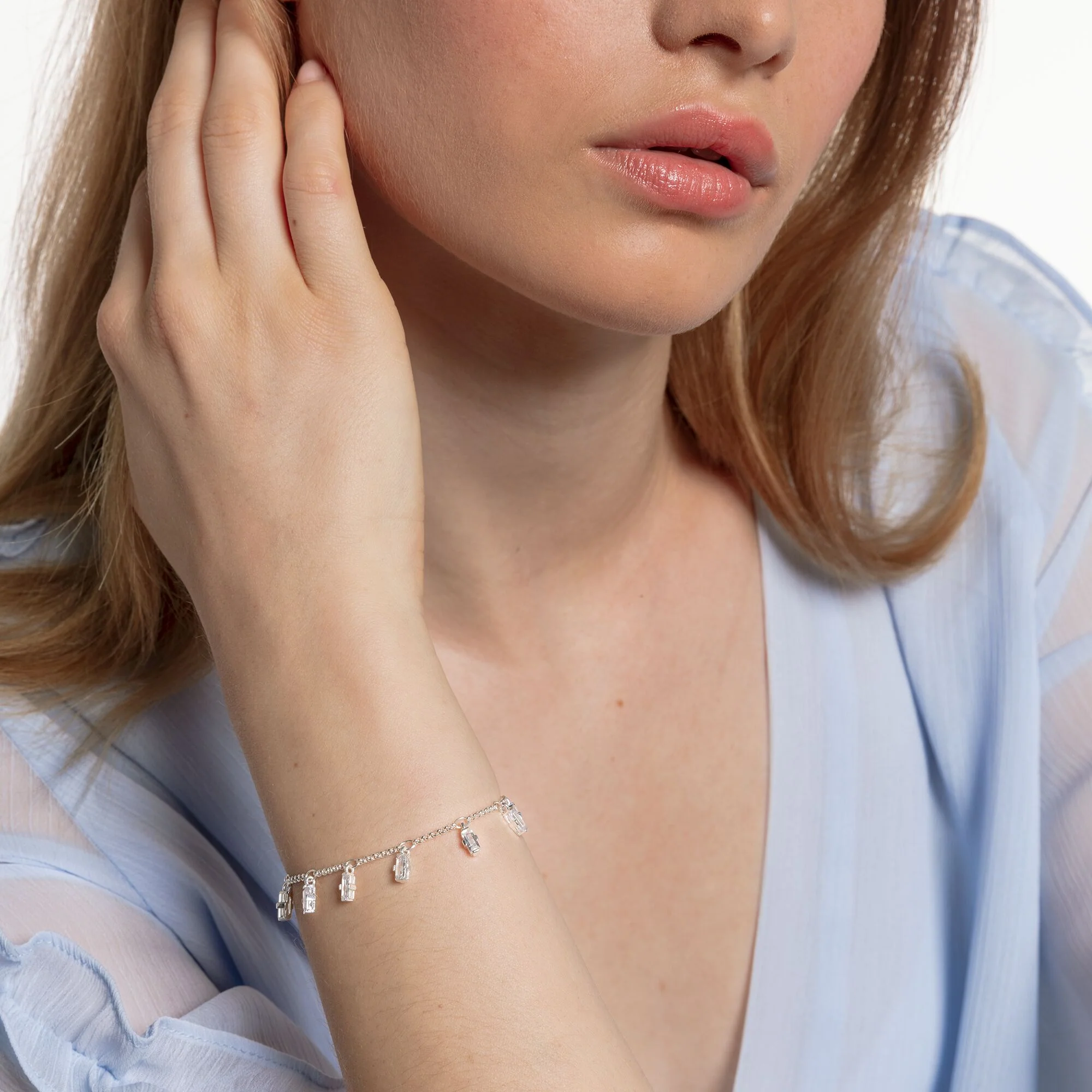 Thomas Sabo rannekoru, baguette-hiotut kivet - Image 2