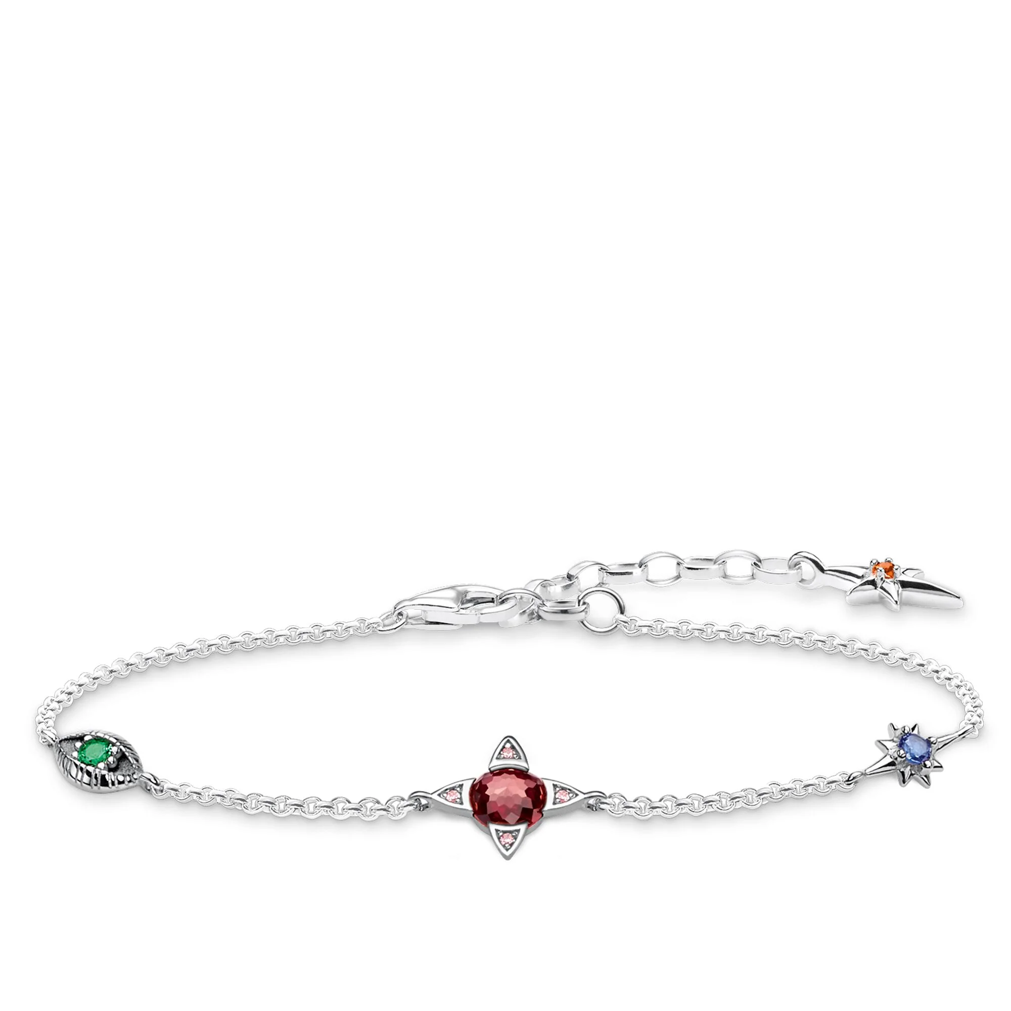 Thomas Sabo Lucky Charms rannekoru, tummennettu hopea