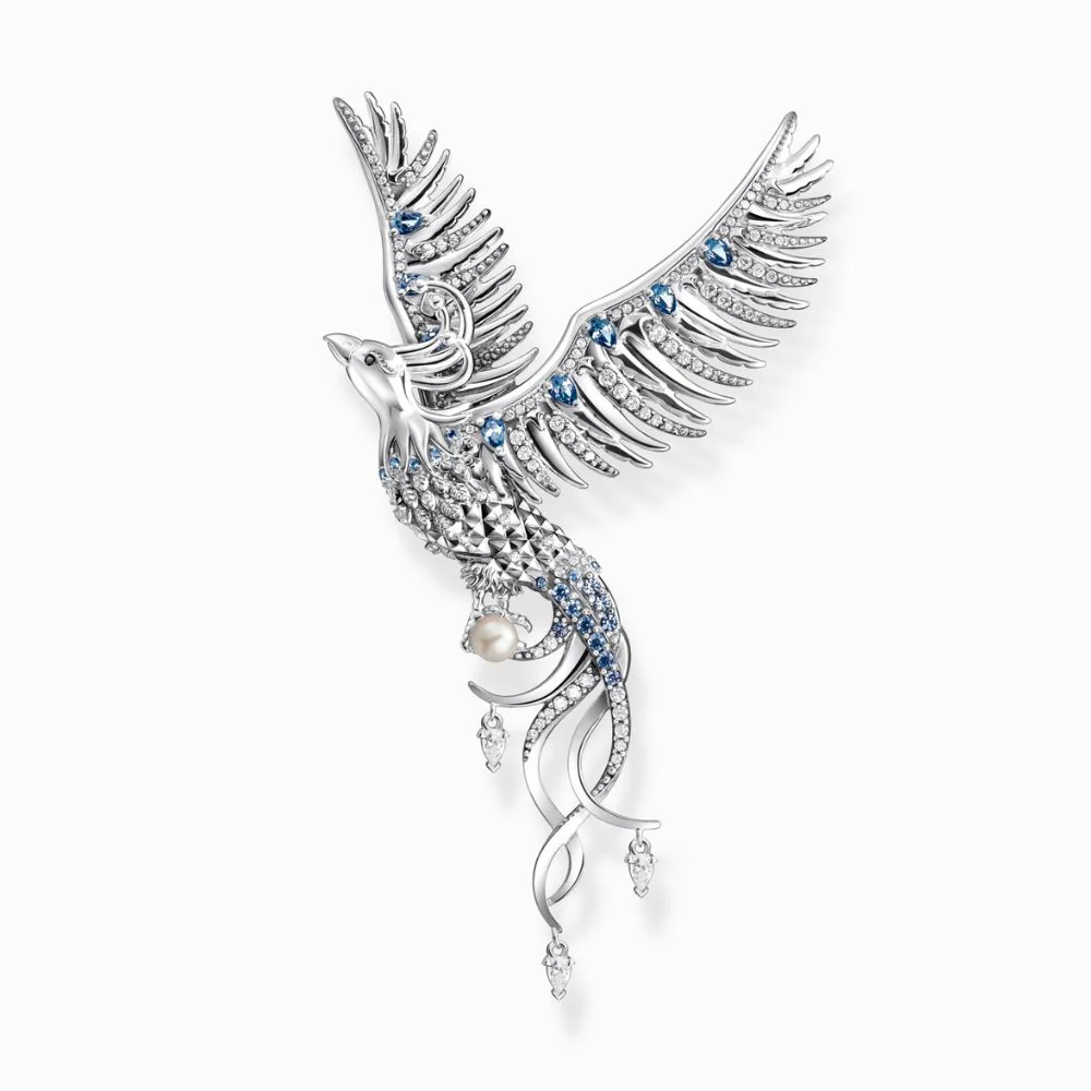 Thomas Sabo Phoenix riipus, hopeaa, PE937-945-7