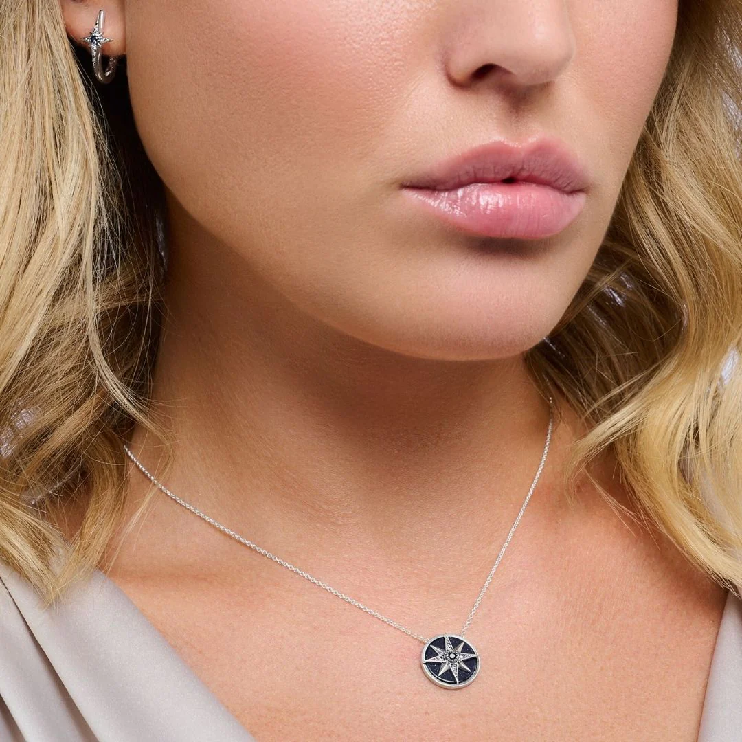 Thomas Sabo Royalty Star kaulakoru, hopeaa, KE2140-945-7 - Image 2