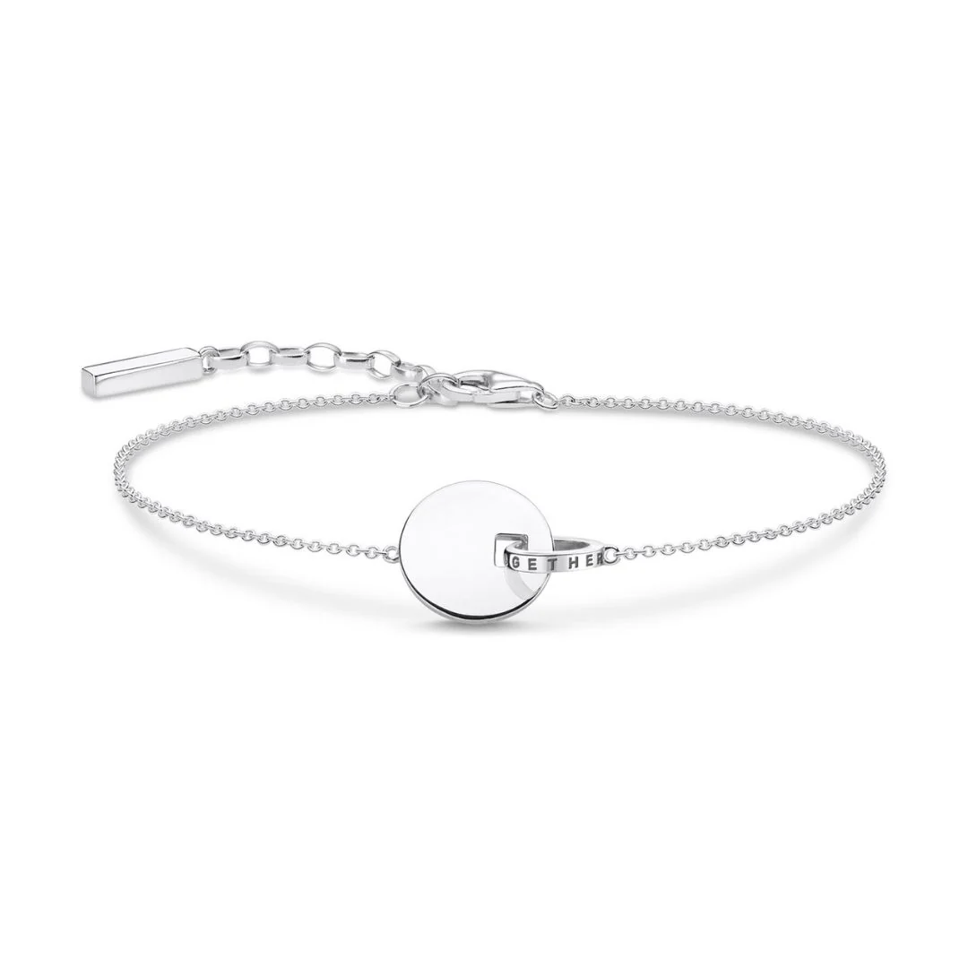 Thomas Sabo Together Coin rannekoru, hopeaa, A1934-637-21