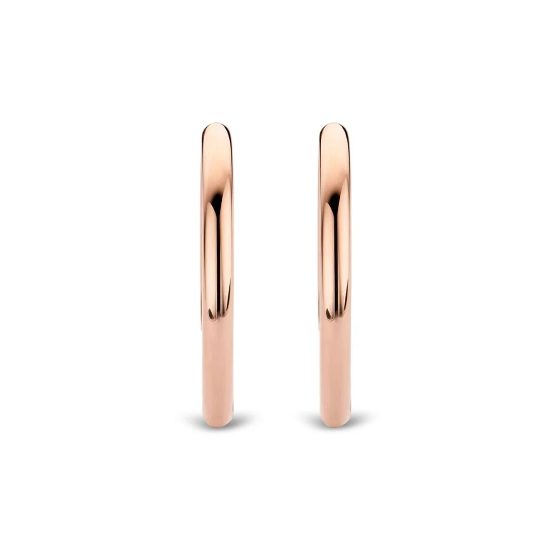 TI SENTO korvakorut, 30 mm, ruusukullattua hopeaa, 7782SR - Image 2