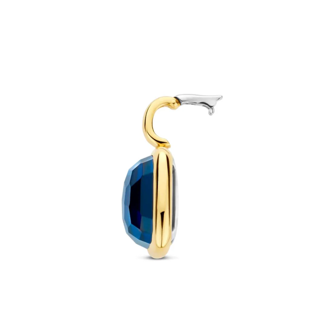 TI SENTO riipus, keltakullattua hopeaa ja sininen kristalli 6836DB - Image 4