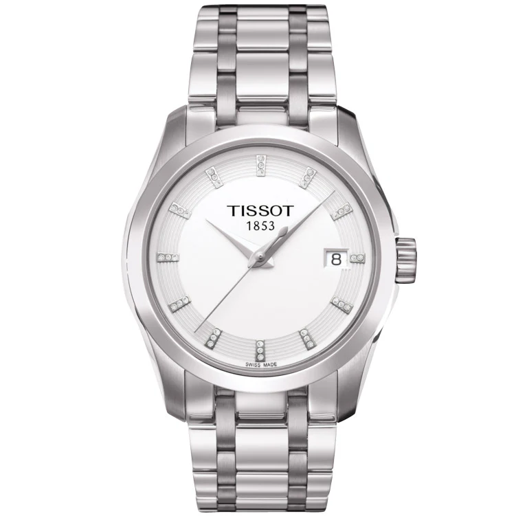 Tissot Couturier Lady T035.210.11.016.00, naisten rannekello timanteilla