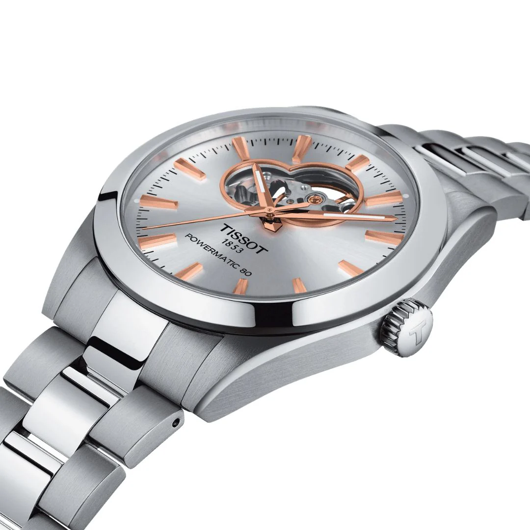 Tissot Gentleman Powermatic 80 Open Heart T1274071103101 rannekello - Image 2