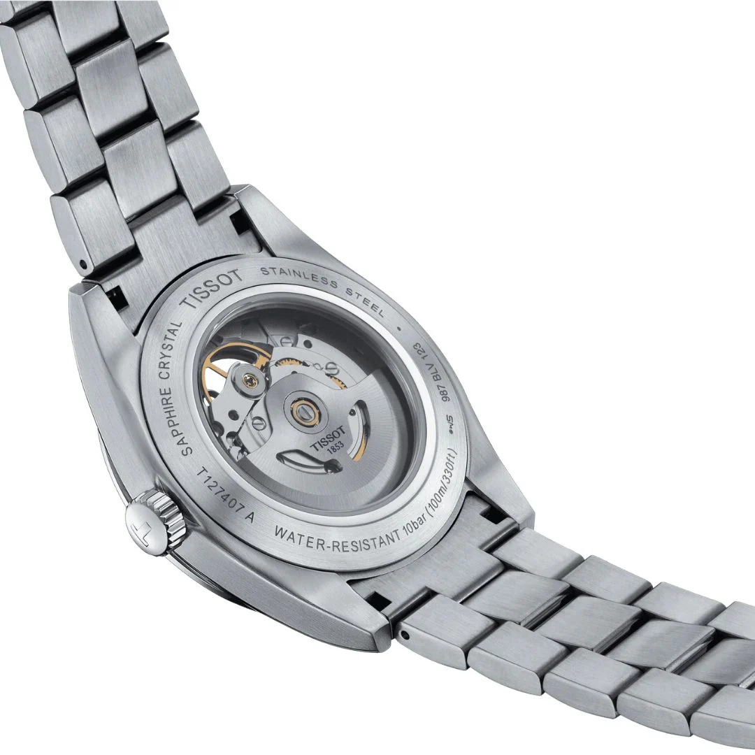 Tissot Gentleman Powermatic 80 Open Heart T1274071103101 rannekello - Image 4