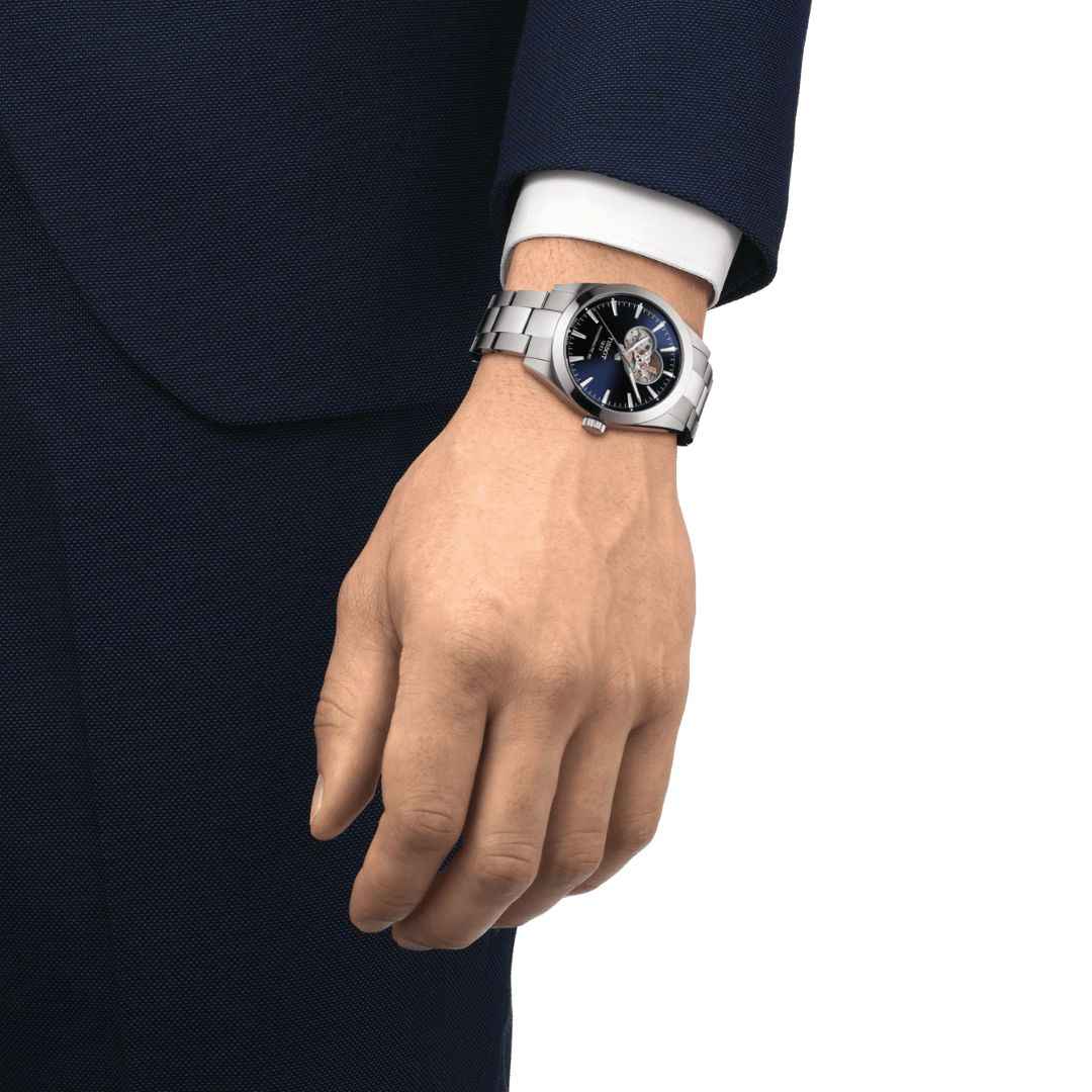 Tissot Gentleman Powermatic 80 Open Heart T1274071104101 rannekello - Image 5