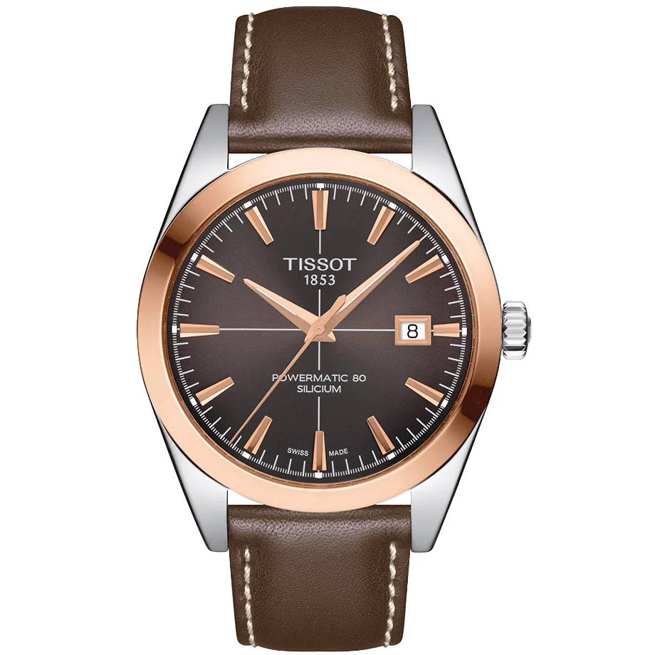 Tissot Gentleman Powermatic 80 Silicium T927.407.46.291.00 18K kulta, miesten rannekello