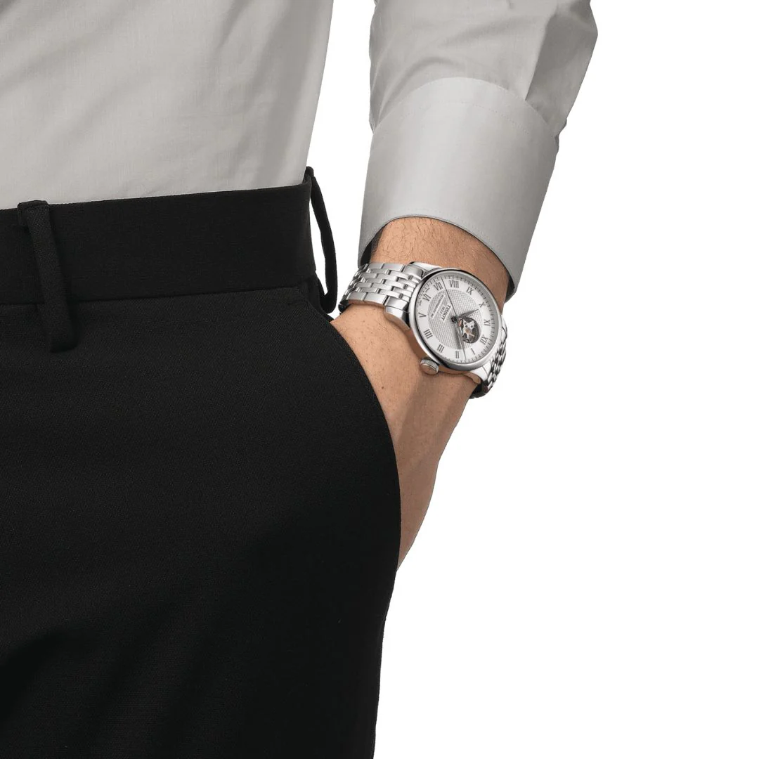 Tissot Le Locle Powermatic 80 Open Heart T0064071103302 rannekello - Image 5