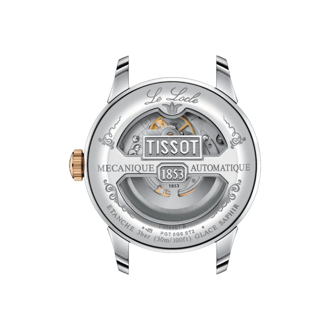 Tissot Le Locle Powermatic 80 Open Heart T0064072203302 rannekello - Image 2