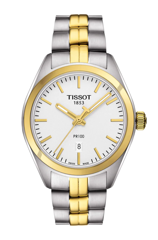 Tissot PR 100 Lady T101.210.22.031.00, naisten rannekello, kaksivärinen