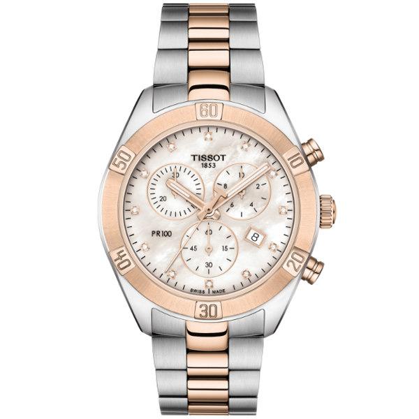 Tissot PR 100 Sport Chic Gronograph T101.917.22.116.00, naisten rannekello