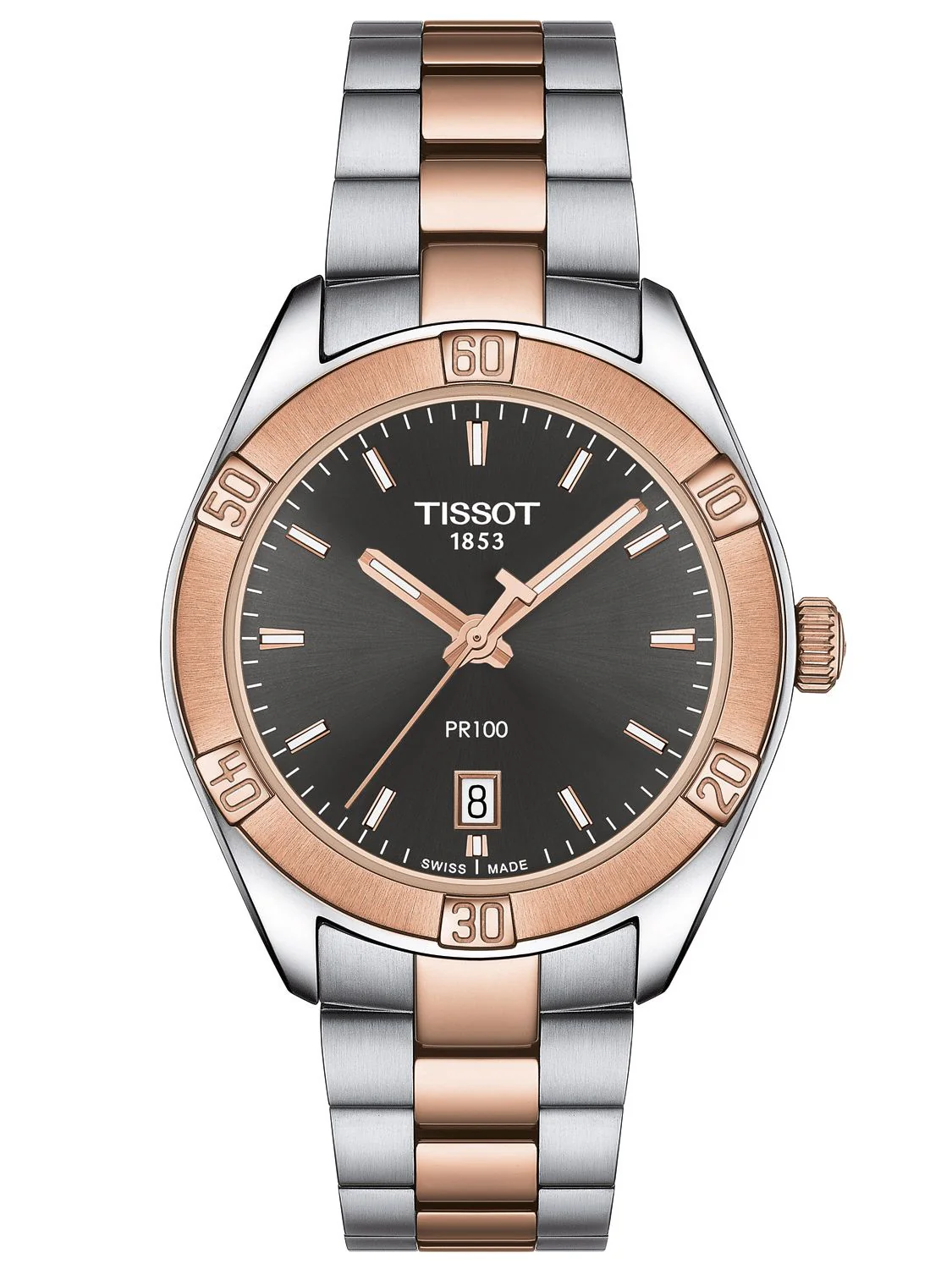 Tissot PR 100 Sport Chic T101.910.22.061.00, naisten rannekello