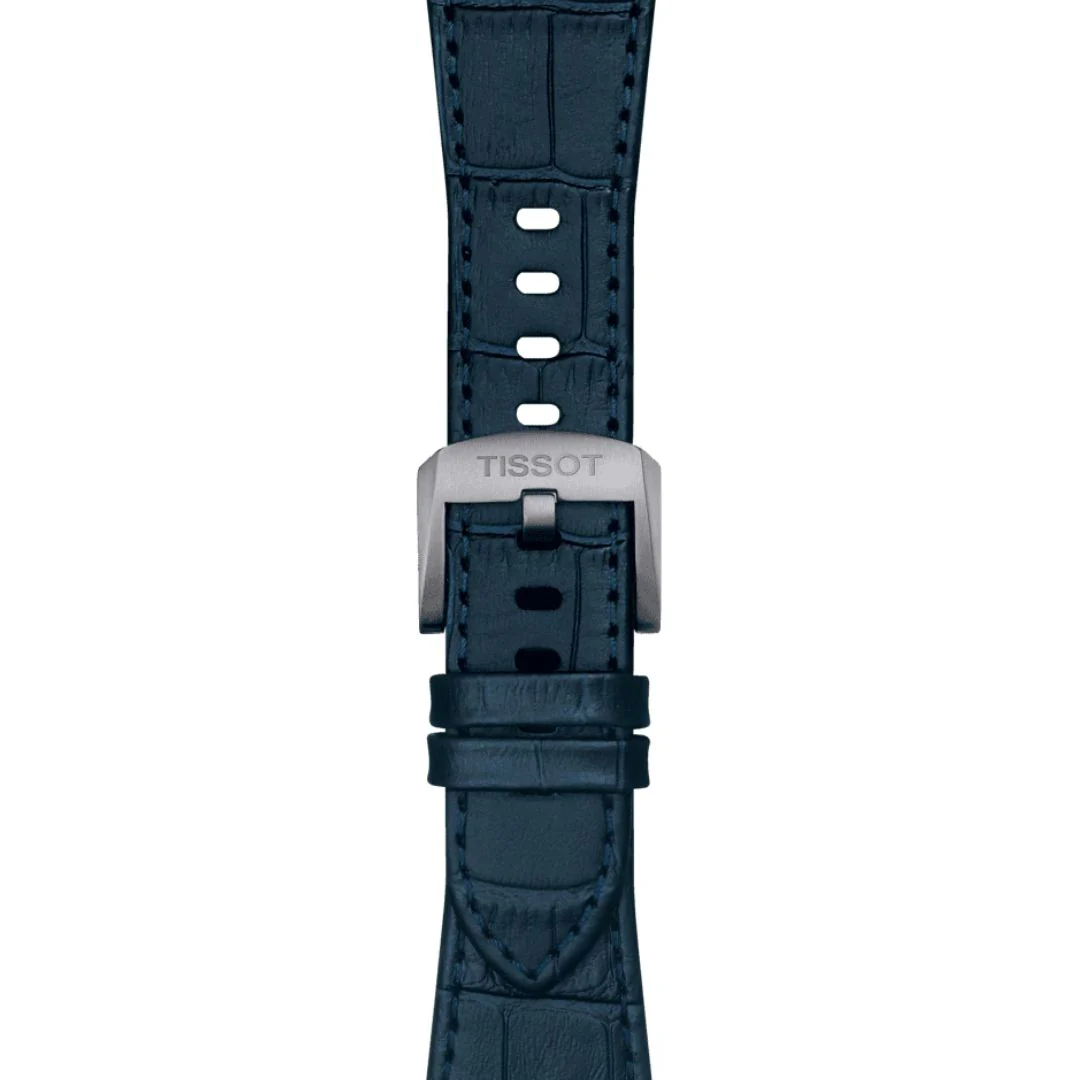 Tissot PRX ranneke, 12 mm, tummansininen nahka, T852047701
