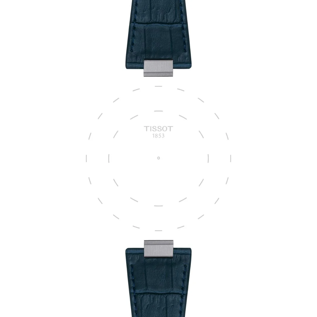 Tissot PRX ranneke, 12 mm, tummansininen nahka, T852047701 - Image 2