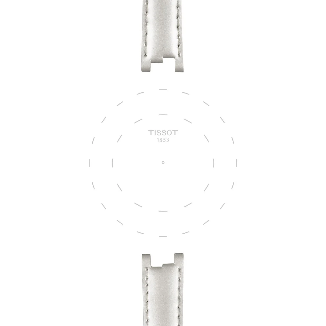 Tissot ranneke, 12 mm, valkoinen nahka, T852036540 - Image 2