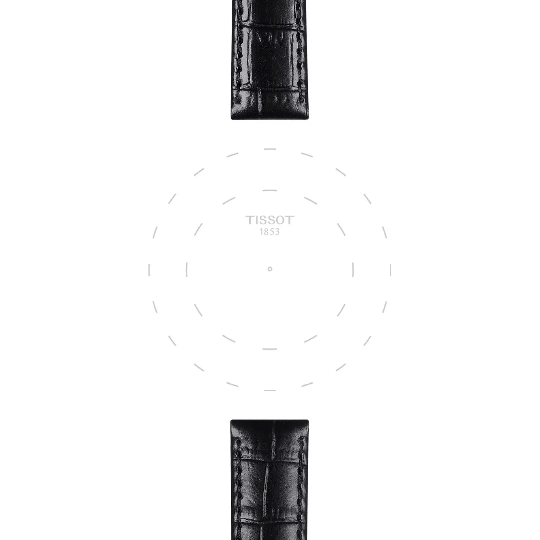 Tissot ranneke, 15 mm, musta nahka, T852043622 - Image 2