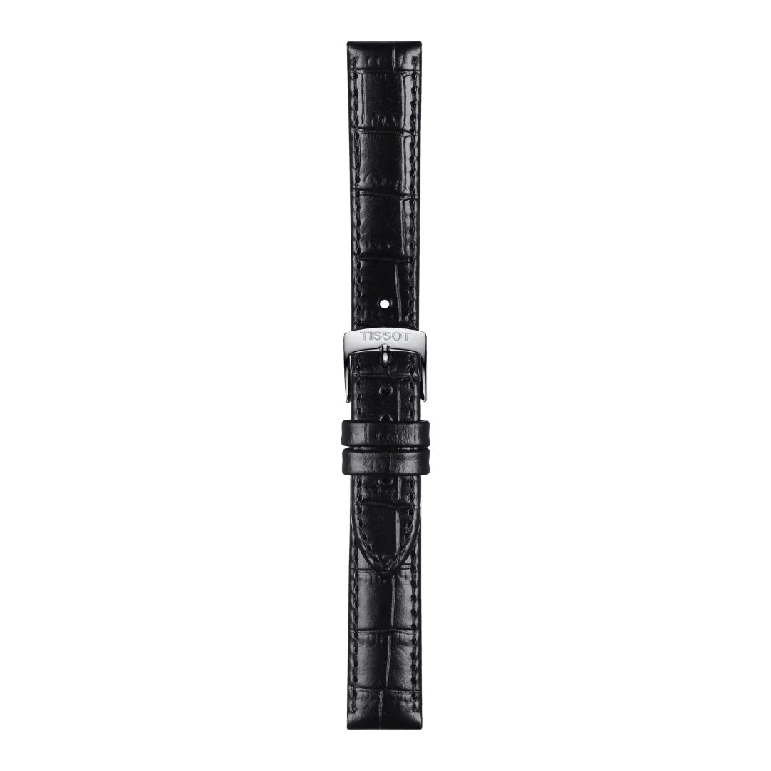 Tissot ranneke, 15 mm, musta nahka, T852043622 - Image 3