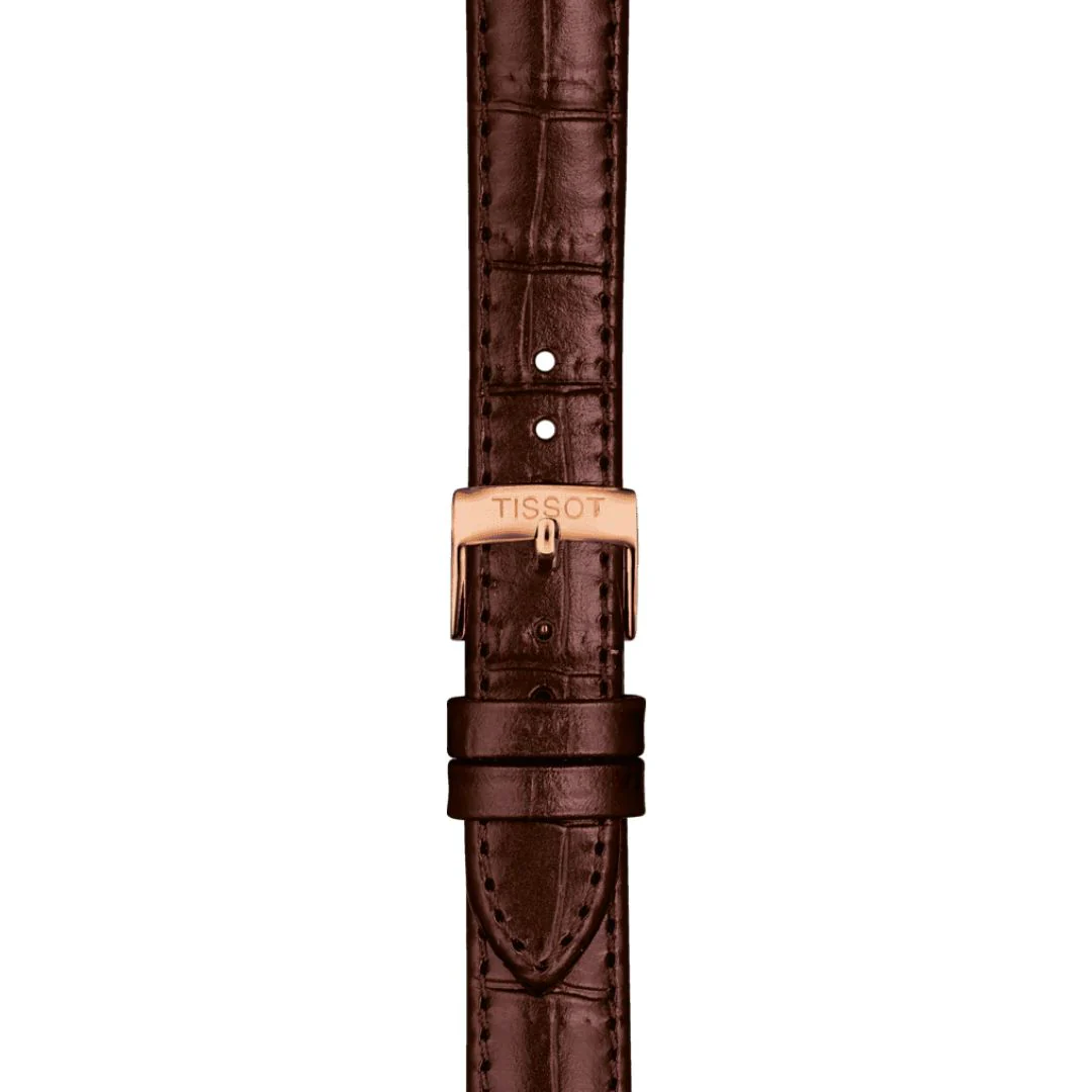 Tissot ranneke, 15 mm, ruskea nahka, T852043042
