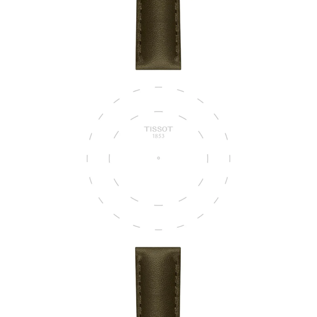 Tissot ranneke, 15 mm, vihreä nahka, T852046066 - Image 2
