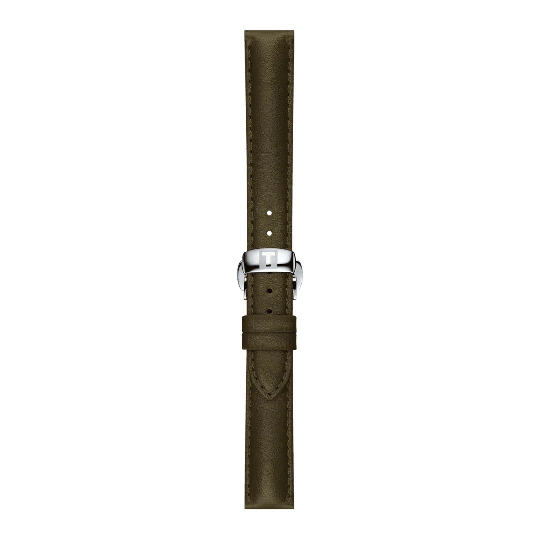 Tissot ranneke, 15 mm, vihreä nahka, T852046066 - Image 3