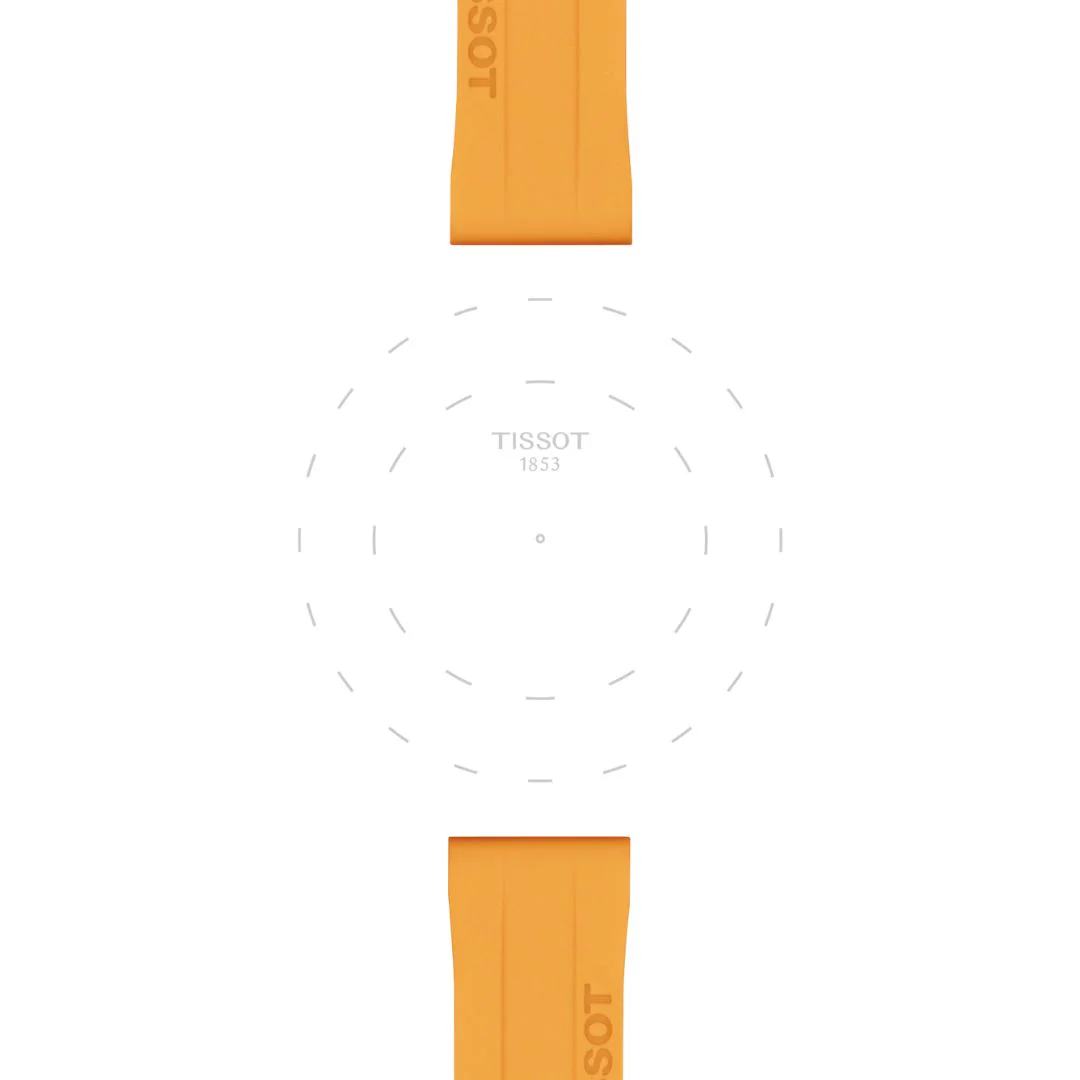 Tissot ranneke, 18 mm, oranssi silikoni, T852047452 - Image 3