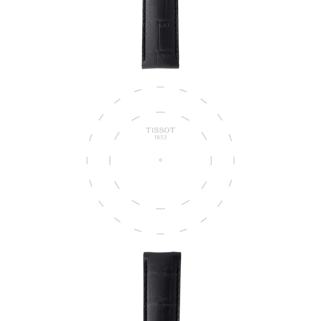 Tissot ranneke, 19 mm, musta nahka, T852013405 - Image 2