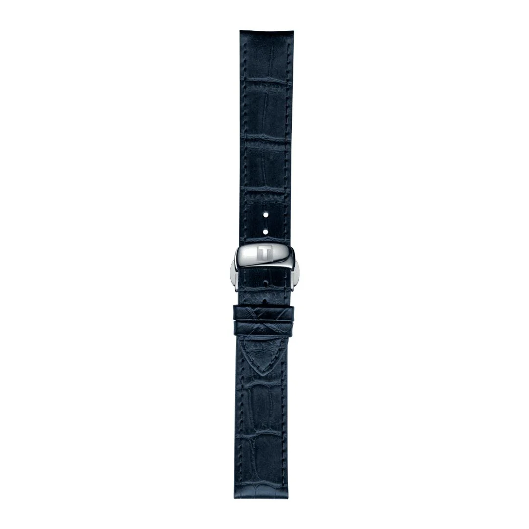 Tissot ranneke, 19 mm, sininen nahka, T852032781 - Image 3