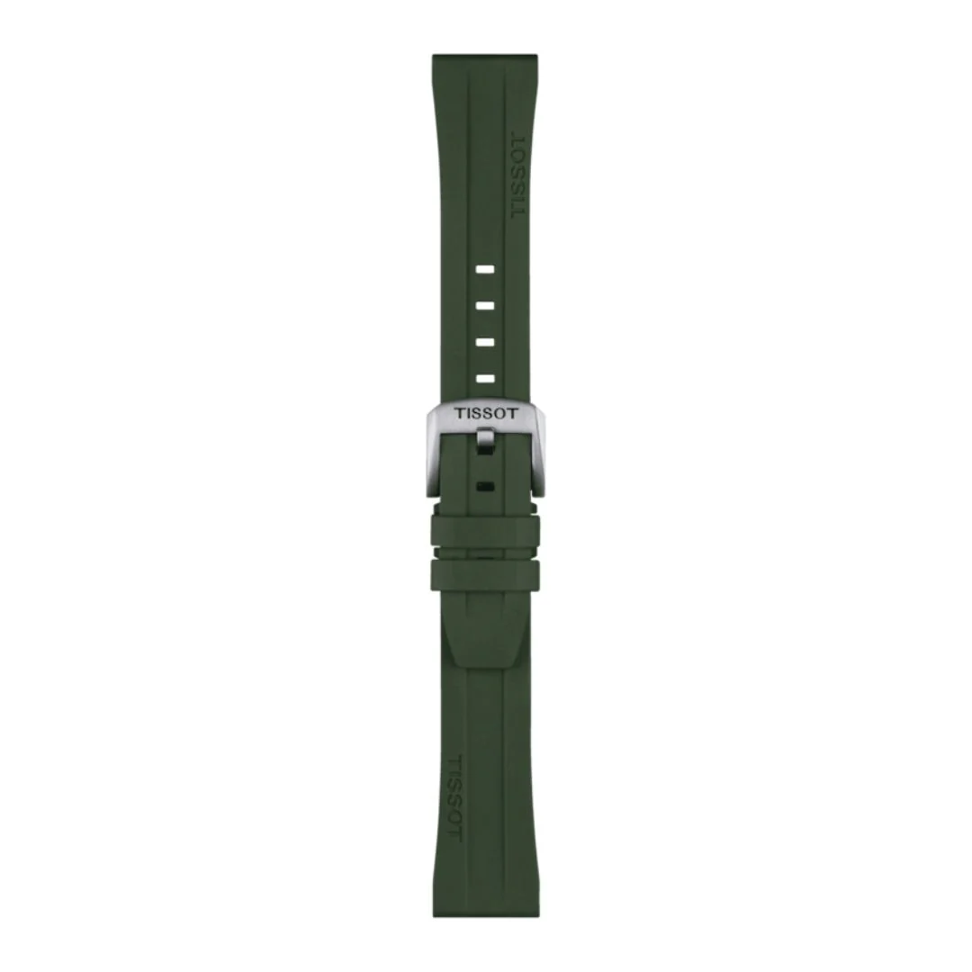 Tissot ranneke, 20 mm, khakinvihreä silikoni, T852049054 - Image 2