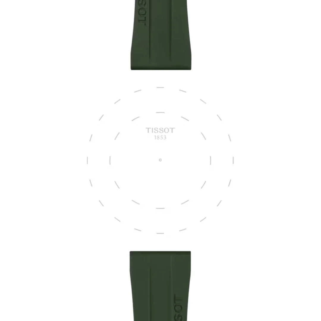 Tissot ranneke, 20 mm, khakinvihreä silikoni, T852049054 - Image 3