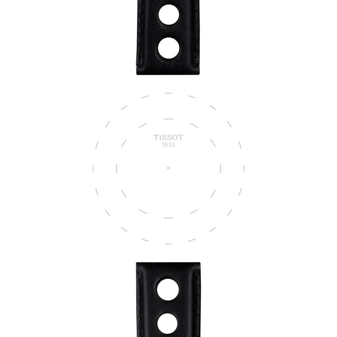 Tissot ranneke, 20 mm, musta nahka, T852037163 - Image 2