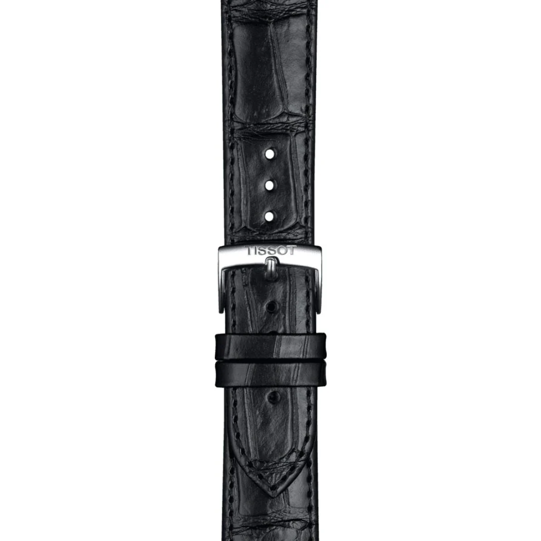 Tissot ranneke, 20 mm, musta nahka, T852043012