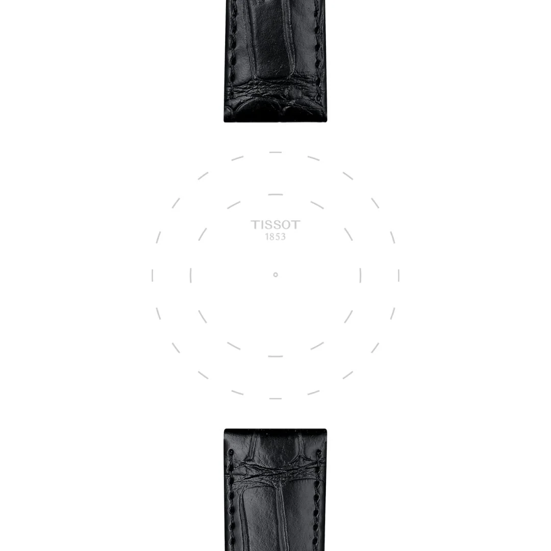 Tissot ranneke, 20 mm, musta nahka, T852043012 - Image 2
