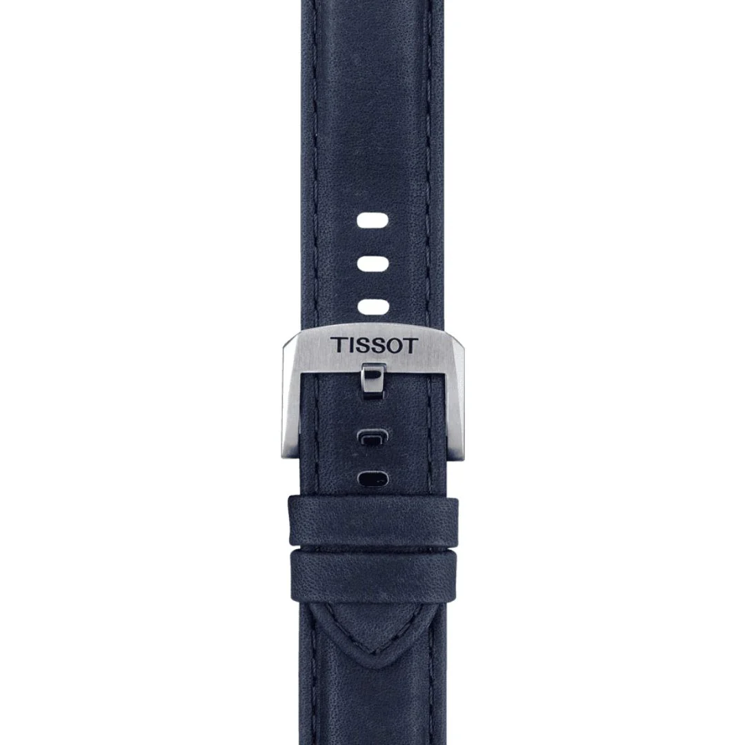 Tissot ranneke, 20 mm, sininen nahka, T852046831