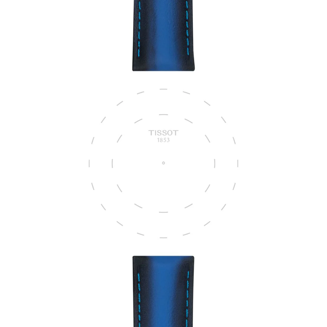 Tissot ranneke, 20 mm, sininen nahka, T852046840 - Image 2