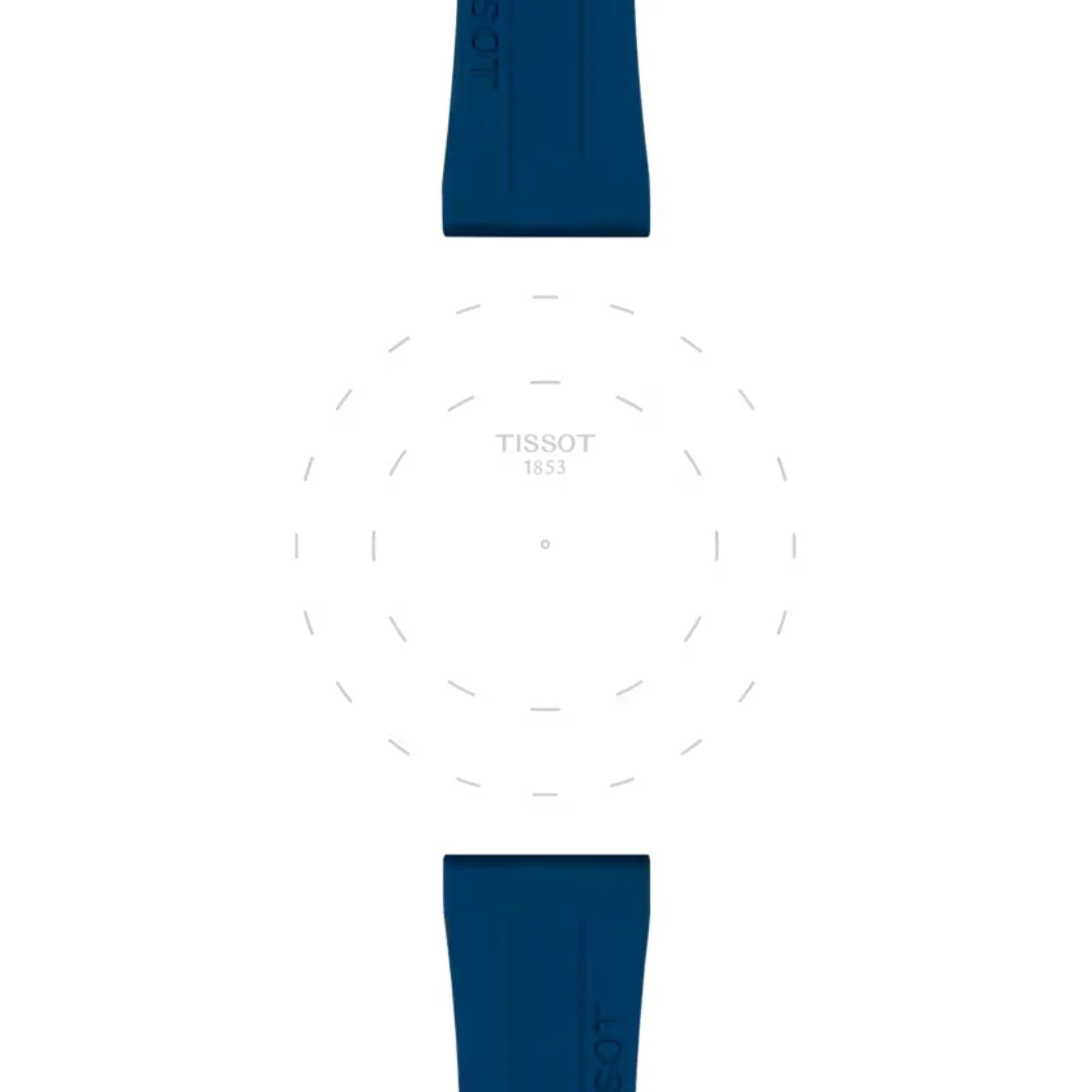 Tissot ranneke, 20 mm, sininen silikoni, T852044837 - Image 3