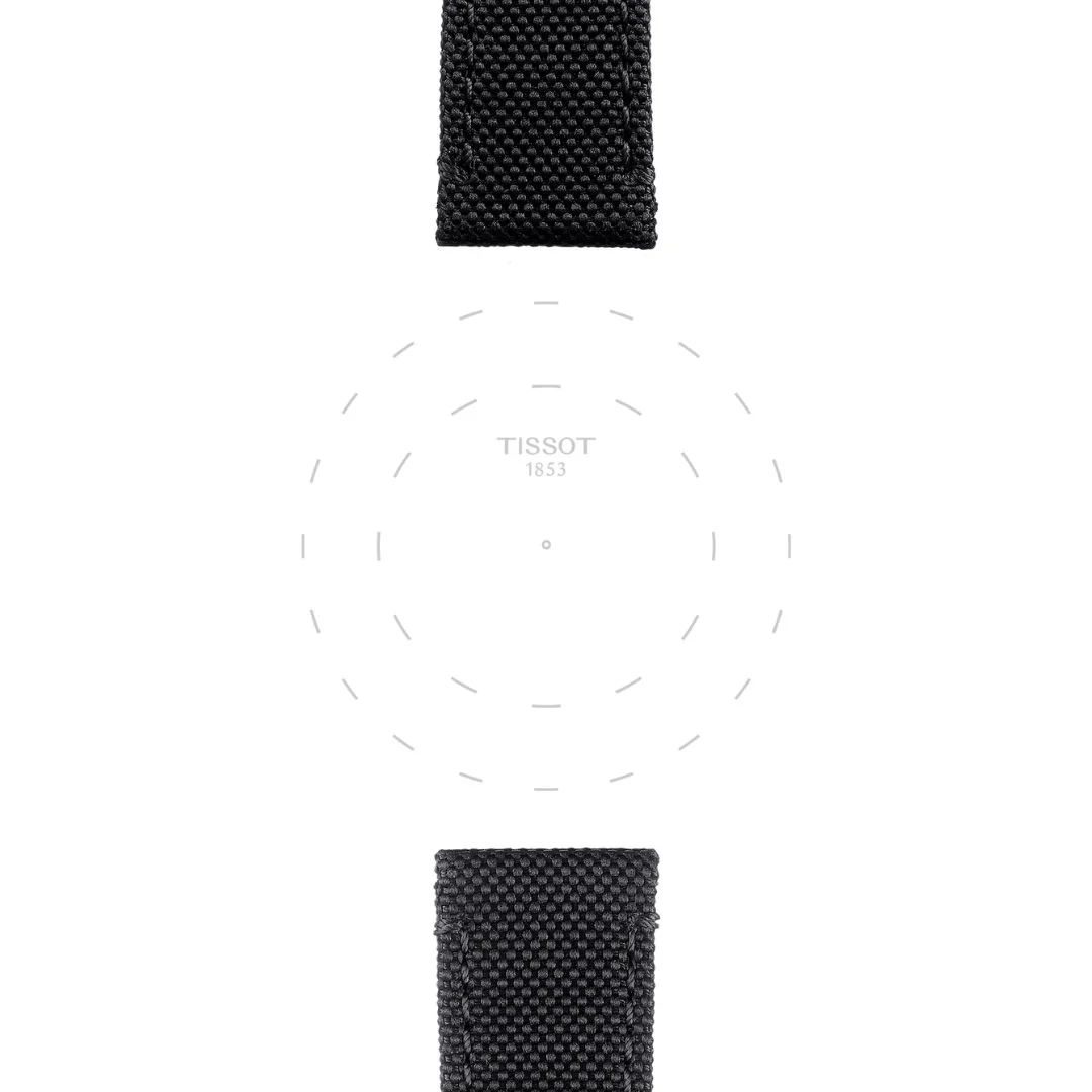 Tissot ranneke, 21 mm, musta kangas, T852043157 - Image 2