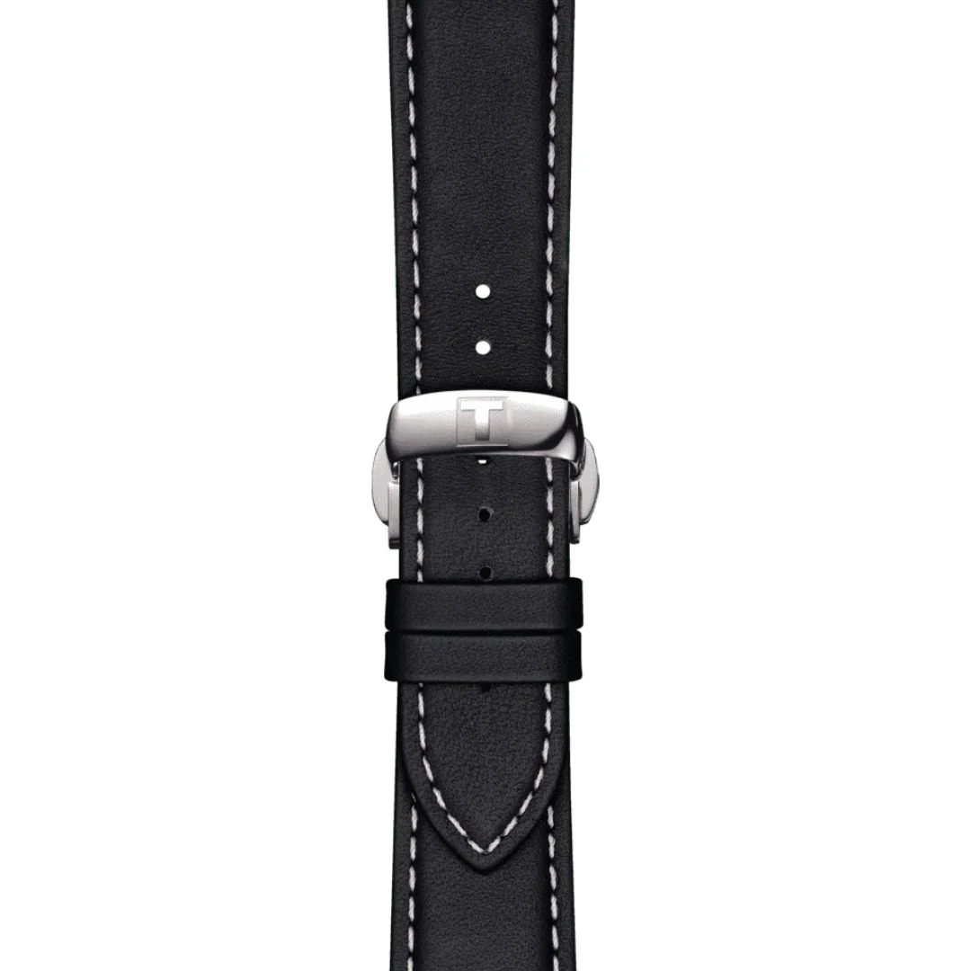 Tissot ranneke, 21 mm, musta nahka, T852044599
